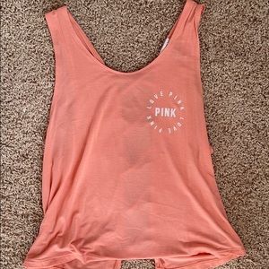 pink/ victoria secret tank top
